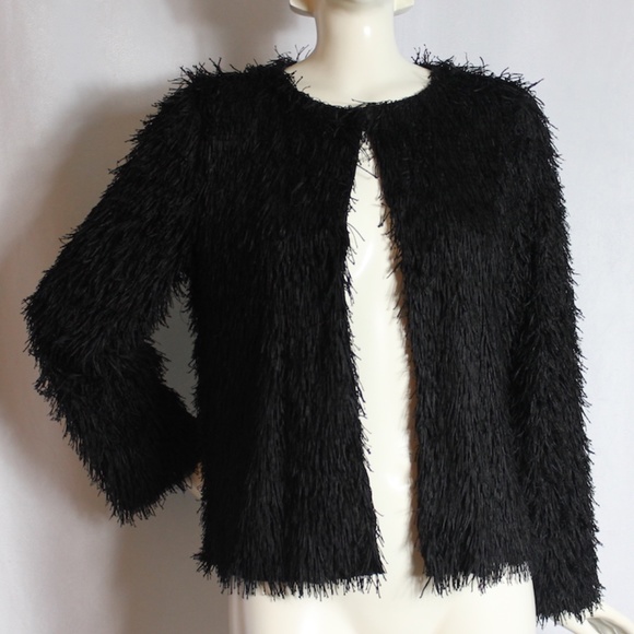 Fancy Shaggy Fringe Cardigan - Picture 2 of 10